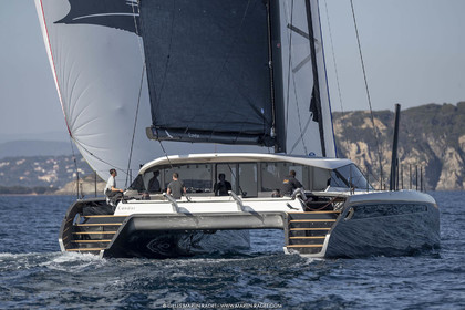 16 02 2019, Porquerolles (FRA,83), Gunboat 68 sail testing  3