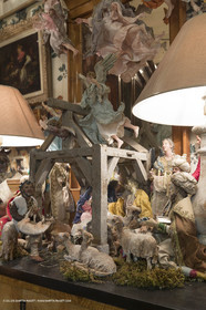 27 01 2018; L'isle sur Sorgue (FRA; 84); Les antiquaires; Crèche et santons de Jean-Jacques Bourgeois
