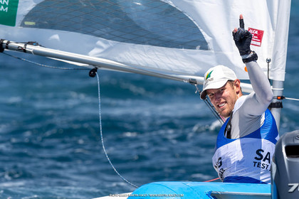 15 07 2023, Marseille (FRA), Paris 2024 Olympic Games Sailing Test Event, Day 6, Ilca 7 Medal race