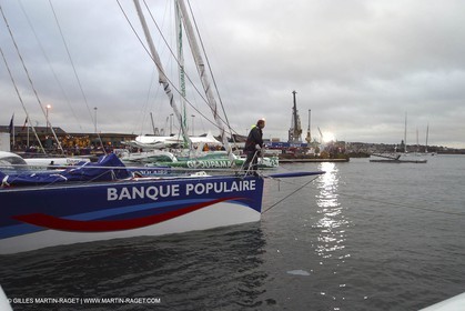 Route du Rhum 2002 - Saint Malo - Départ des Trimarans 60 pieds ORMA