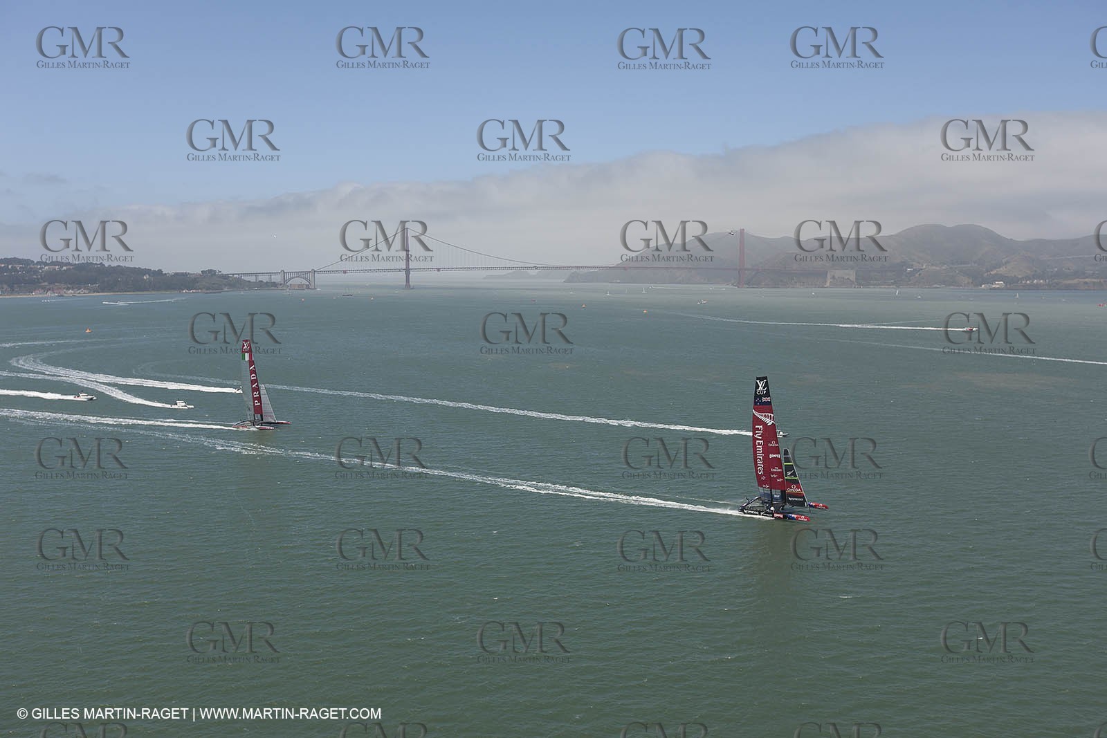 13 07 2013 - San Francisco (USA,CA) - 34th America's Cup - Louis Vuitton Cup - Round Robin - Race Day 4 - Luna Rossa vs ETNZ