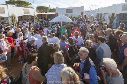 25 09 2022, Saint-Tropez (FRA, 83), Les Voiles de Saint-Tropez 2022, Arrivée des bateaux et de la Coupe d'Automne du Yacht Club de France, Inauguration du village des Voiles