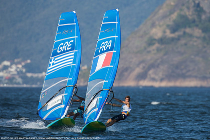 14 08 2016, Rio de Janeiro (BRA), 2016 Olympic Games, Sailing, RSX Men Medal race, Pierre Le Coq (FRA), bronze medalist