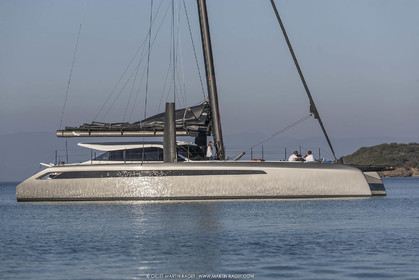 16 02 2019, Porquerolles (FRA,83), Gunboat 68 sail testing  3