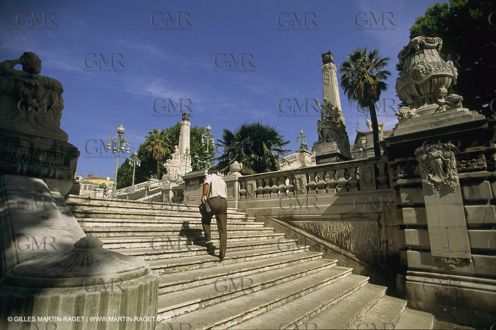 Marseille historical heritage (check keywords for more infos), Escaliers de la gare