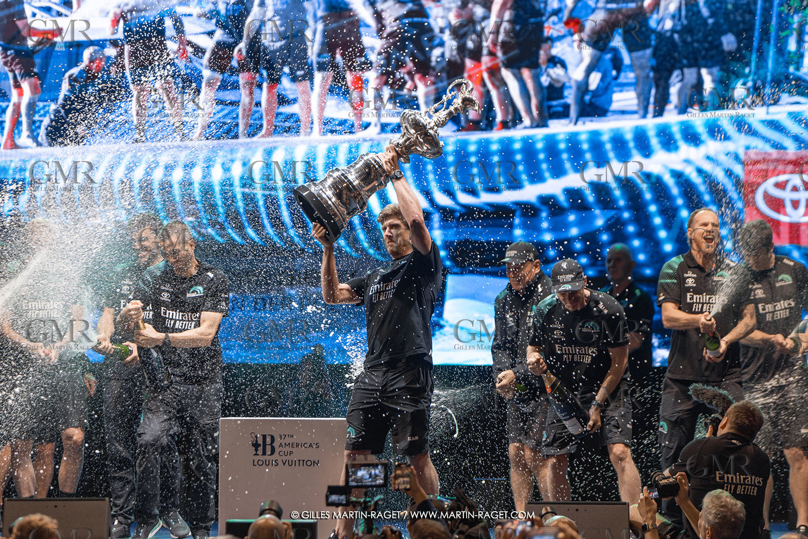 19 10 2024, Barcelona (ESP), Louis Vuitton 37th America's Cup, Final Match, Race Day 6 , Prizegiving