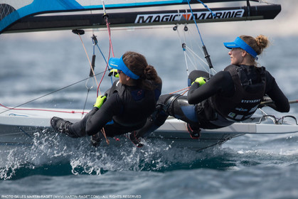 Marseille, (FRA,13), 2016 Rio Olympic Games, Sailing, 49er FX, Steyaert Sarah   Compan Aude (FRA)