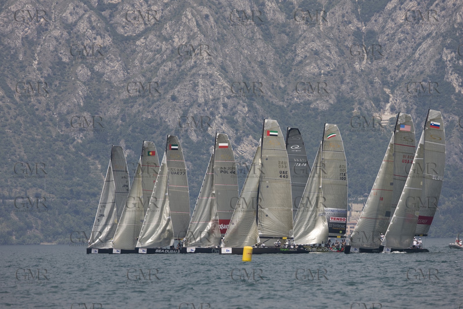 09 07 2008 - Malcesine (ITA, Lake Garda) - RC 44 World Championsship - Malcesine SLAM Cup 08 - Day 1