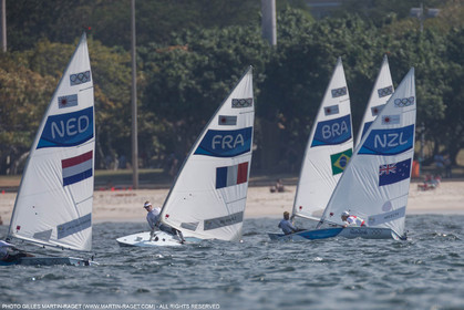 16 08 2016, Rio de Janeiro (BRA), 2016 Olympic Games, Sailing, Laser Medal Race, JB Bernaz