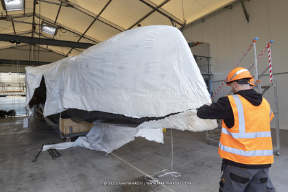 15 02 2022, La Grande Motte (FRA), Gunboat 80  1 hulls delivery