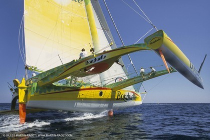 Yacht Racing, Multihull, ORMA 60, Jean Le Cam, Bonduelle