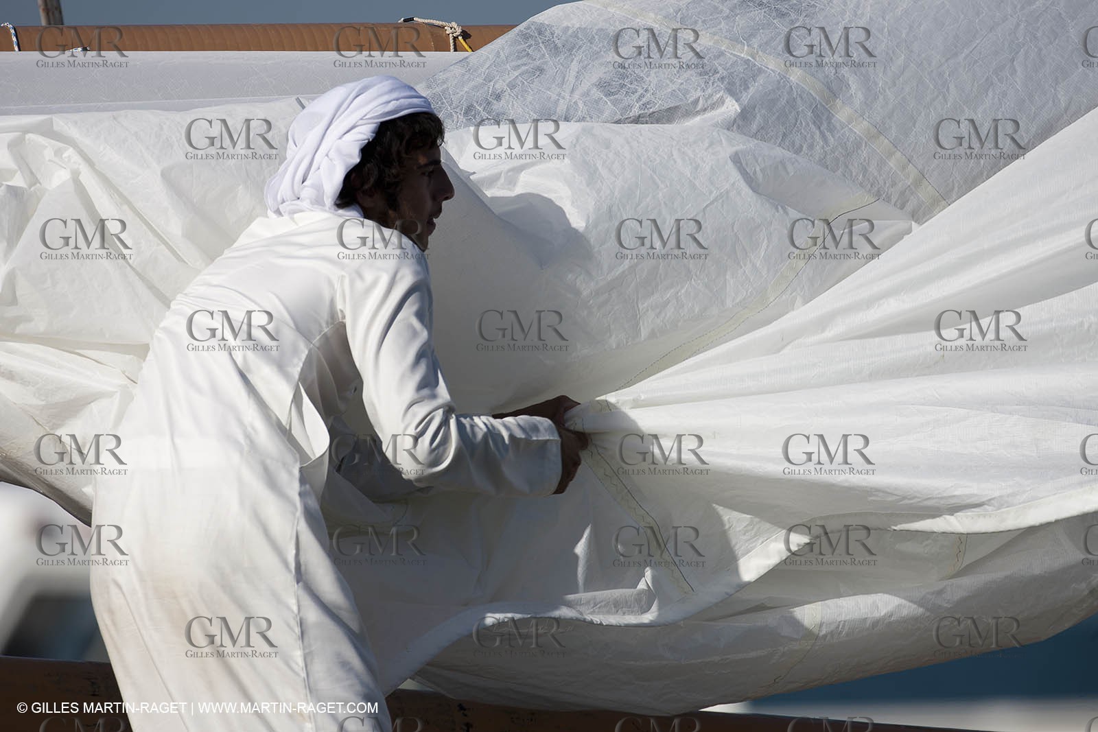20 11 2010 - Dubai (UAE) - Dubai Louis Vuitton Trophy - Traditionnal dhow races for competing teams