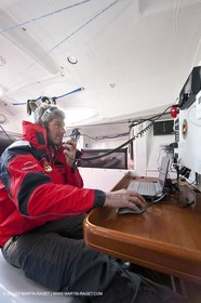 13 03 2010 -  La Grande Motte   Port Camargue (FRA) - Groupe Bel - Kito de Pavant   Sebastien Audigane training for Transat AG2R