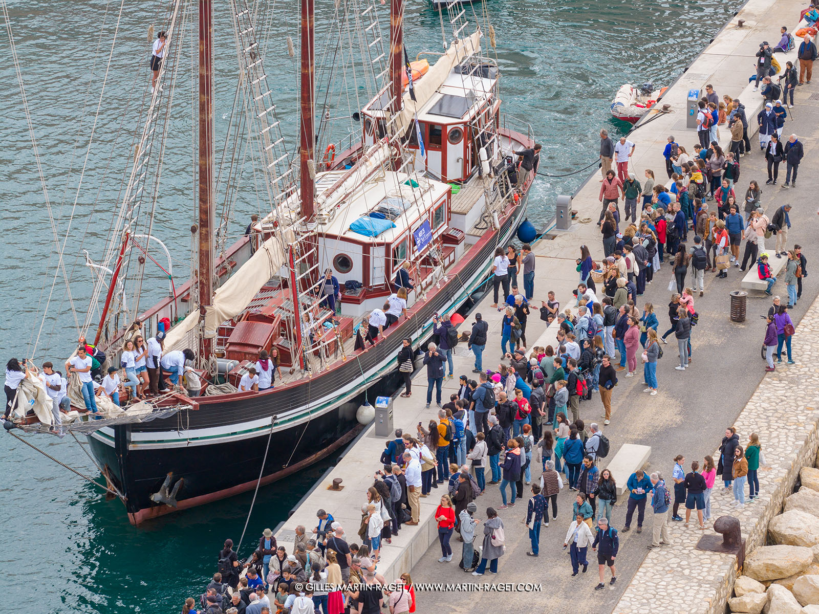 25 10 2025, Marseille (FRA), MED25 - Armada pour la Paix - Arrivée du Bel Espoir à Marseille