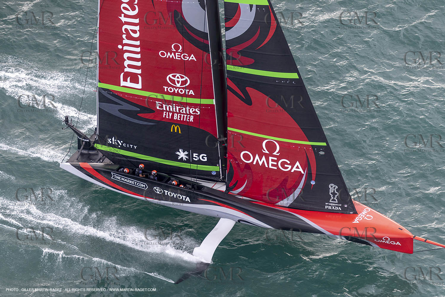 10 12 2020 - Auckland (NZL) - 36th America's Cup - Practice Sessions - Day 2 - Emirates Team New Zealand