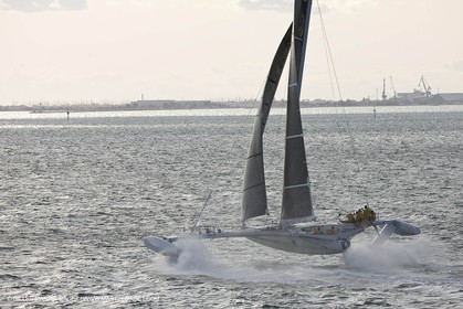 03 10 2008 - Fos   mer (FRA, 13) - L'Hydroptère - Tentative de record de vitesse