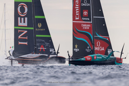 18 10 2024, Barcelona (ESP), Louis Vuitton 37th America's Cup, Final Match, Race Day 5, Race 7