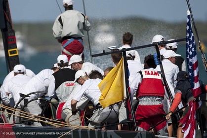 08 02 2009 - Auckland (NZL) -  Louis Vuitton Pacific Series -  Racing Day 9 - Round Robin 2 - BMW ORACLE Racing Vs Alinghi
