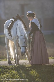 23 02 2007 - Arles, Nathalie Chay, Queen of Arles - Amazone horse riding