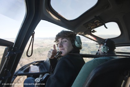 21 12 2008 - Port Saint Louis du Rhône (FRA, 13) - L'Hydroptère peu après son chavirage survenu lors d'une tentative contre le record de vitesse absolu à la voile