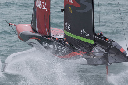 10 12 2020 - Auckland (NZL) - 36th America's Cup - Practice Sessions - Day 2 - Emirates Team New Zealand