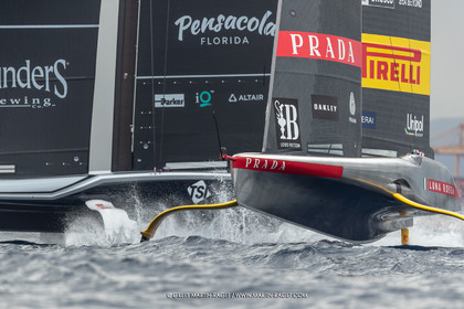18 09 2024, Barcelona (ESP), 37th America's Cup, Deli-finale Louis Vuitotn Cup, Race Day 4