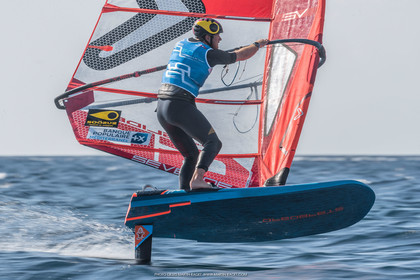 28 10 2021, Marseille, FRA, IQfoil European Championship organised by Club La Pelle, Medal races, Nicolas Goyard, world and European IQfoil 2021 male champion