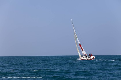 13 03 2010 - La Grande Motte   Port Camargue (FRA) - Groupe Bel - Entraînement Kito de Pavant   Sébastien Audigane en vue de la Transat AG2R 2010