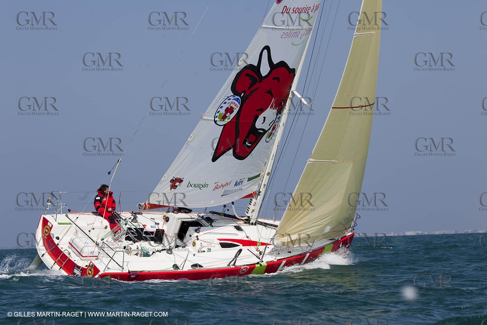 13 03 2010 -  La Grande Motte   Port Camargue (FRA) - Groupe Bel - Kito de Pavant   Sebastien Audigane training for Transat AG2R