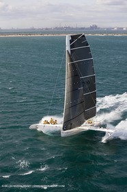 03 10 2008 - Fos   mer (FRA, 13) - L'Hydroptère - Tentative de record de vitesse