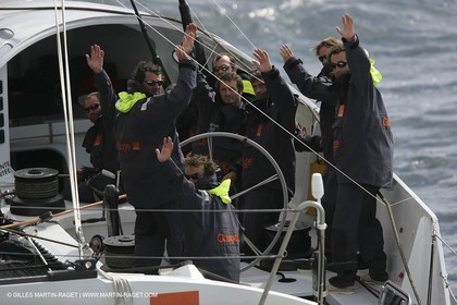 Orange II-Record Atlantique 2004-Arrivée à Land's End