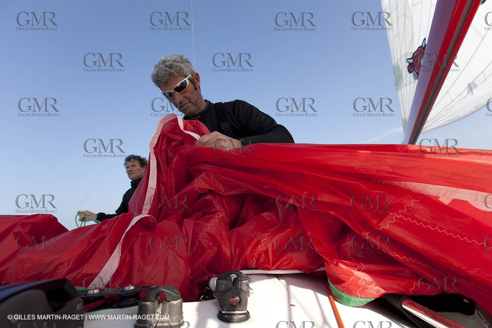 13 03 2010 -  La Grande Motte   Port Camargue (FRA) - Groupe Bel - Kito de Pavant   Sebastien Audigane training for Transat AG2R