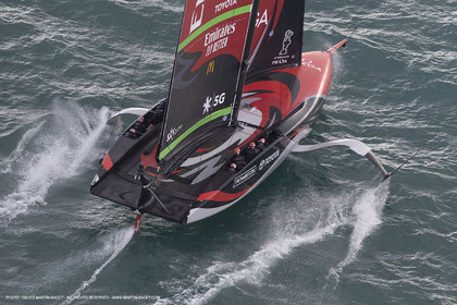 10 12 2020 - Auckland (NZL) - 36th America's Cup - Practice Sessions - Day 2 - Emirates Team New Zealand