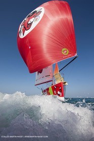 13 03 2010 - La Grande Motte   Port Camargue (FRA) - Groupe Bel - Entraînement Kito de Pavant   Sébastien Audigane en vue de la Transat AG2R 2010