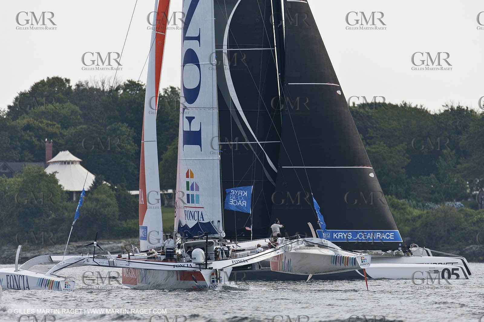 02 07 2012 - Newport (RI) -start of the Krys Ocean Race pre-event sailed between Newport and New York