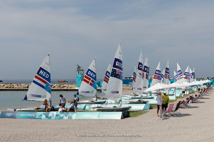 07 08 2024, Marseille (FRA), Paris 2024 Olympic Games, Sailing, Race Day 10, ILCA Medals races