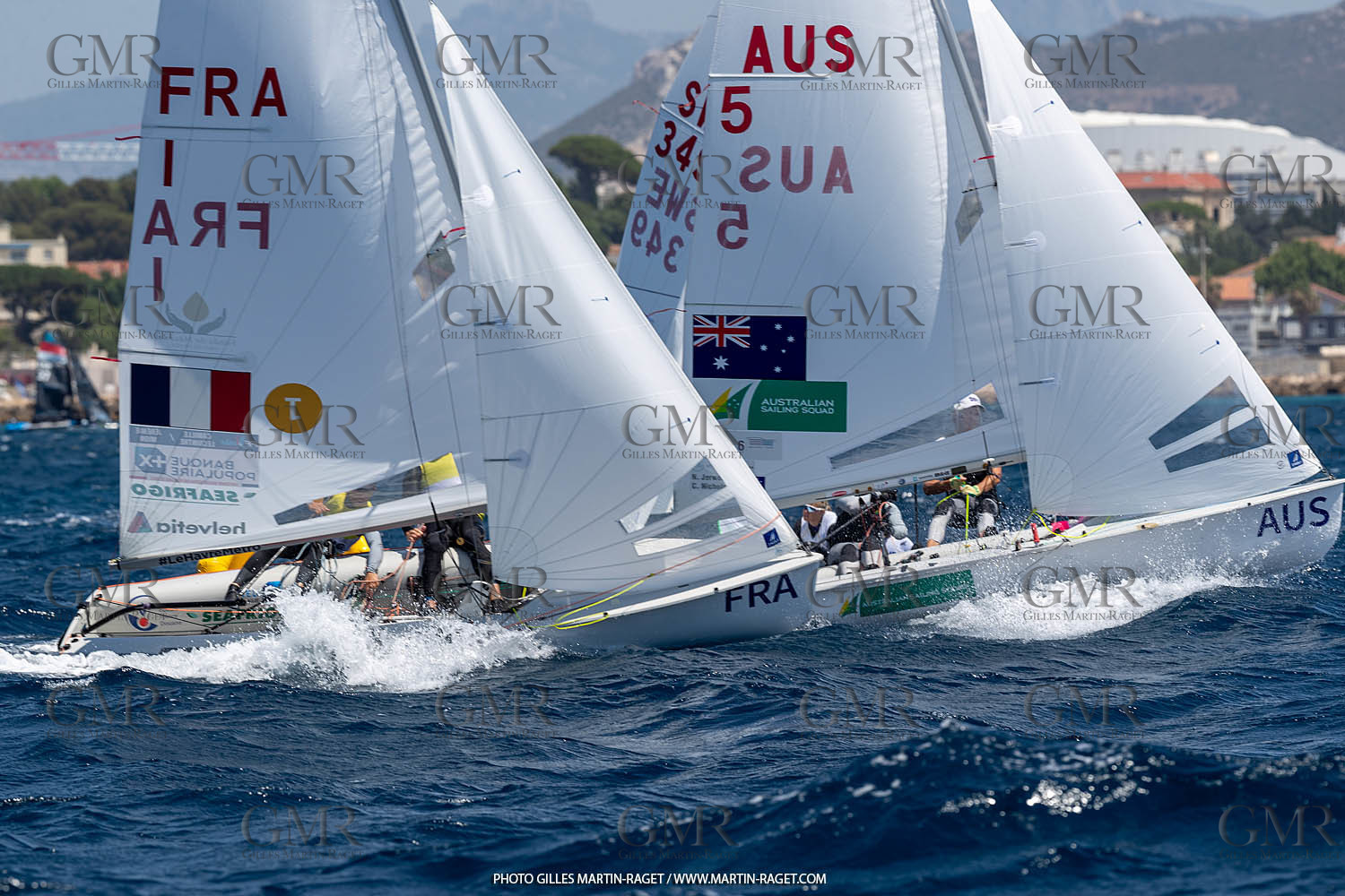 15 07 2023, Marseille (FRA), Paris 2024 Olympic Games Sailing Test Event, Day 6, 470 Medal Race