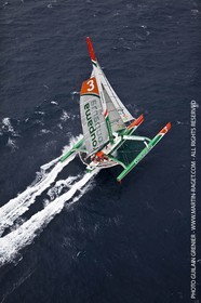 14 05 09 - Marseille - Record de la Méditerranée - Groupama 3 - Franck Cammas - G class - Départ de Marseille pour Carthage
