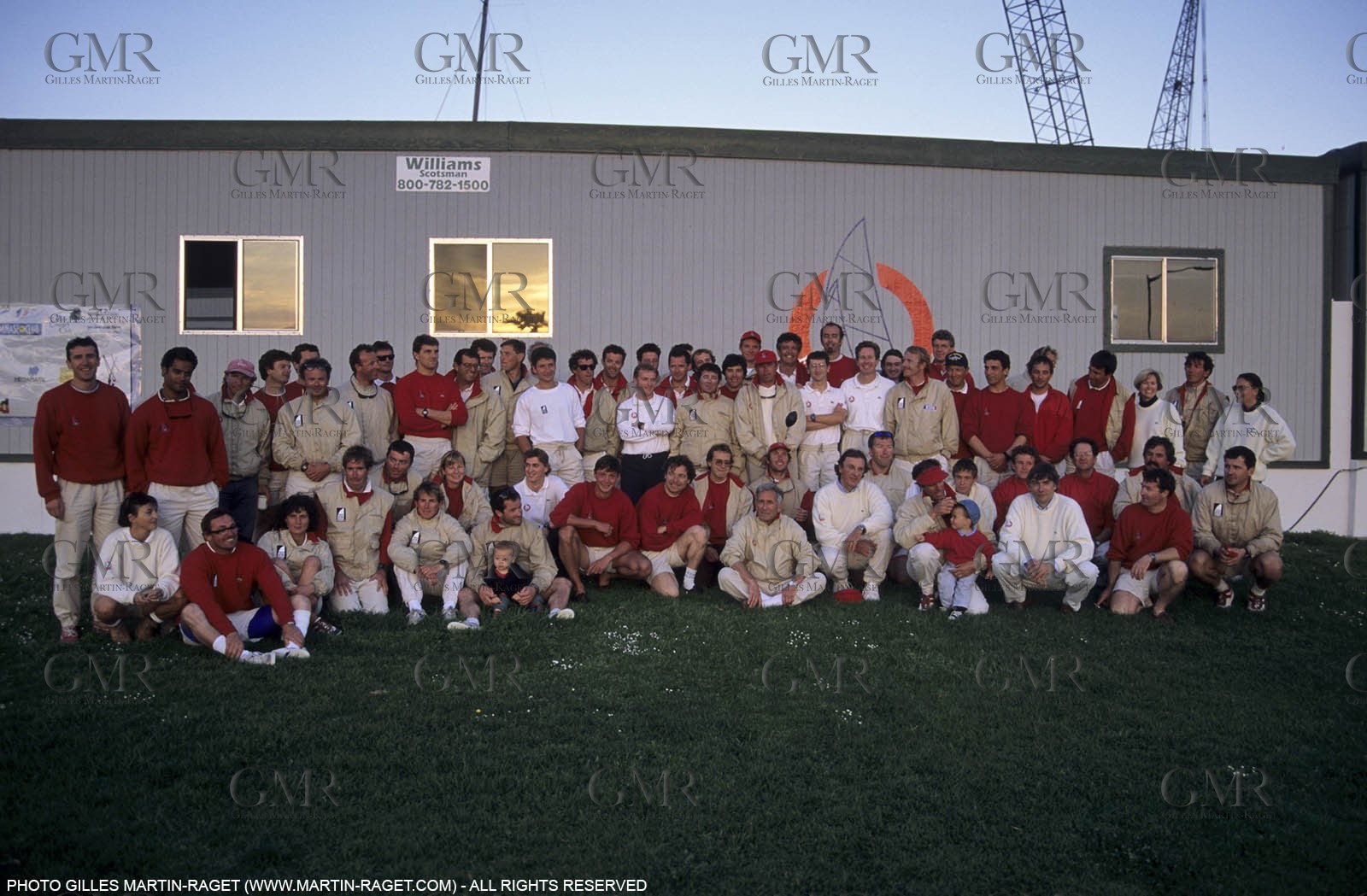America's cup - San Diego  1995 - Défi français - Whole team