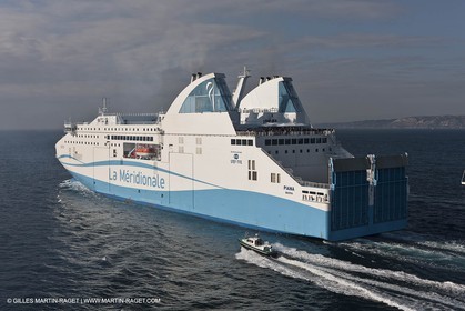 14 01 2012 - Marseille (FRA,13) - La Meridionale shipping company - the Piana off Marseille and the Calanques