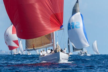 29 09 2024, Saint-Tropez (FRA), Les Voiles de Saint-Tropez 2024, Day 2, Trainings