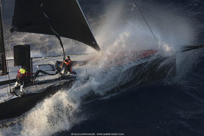 09 10 2017, Calvi (FRA,20), VOR 70 Babsy, Tentative de record autour de la Corse à la voile, skipper Franck Cammas