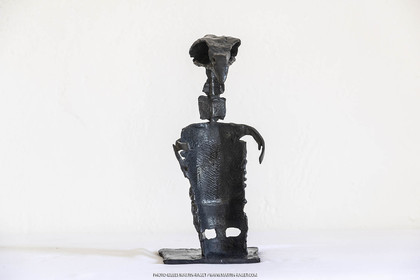 12 07 2020, St Rémy de Provence (FRA,13), Oeuvre de Germaine Richier, L'oiseau 1953, Bronze patiné foncé, Numéroté HC3, Fondeur :L.Thinot, Paris, 28,5 x 15,5 x 15,5 cm, collection particulière