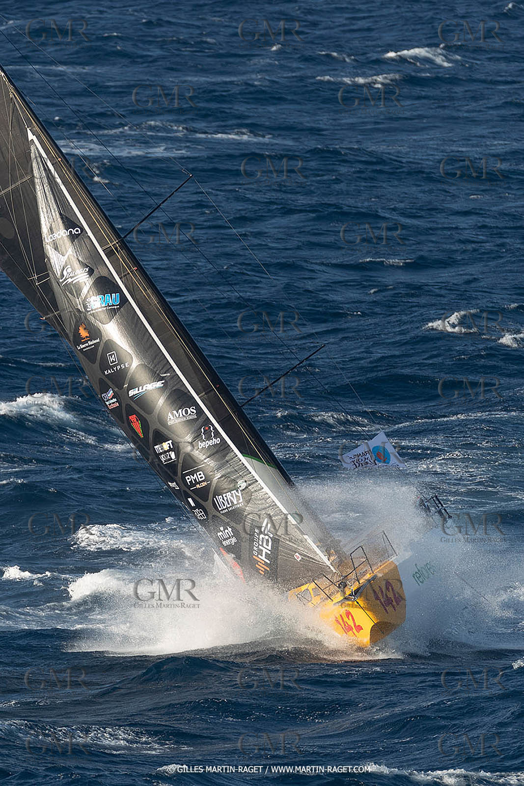 27 08 2021, Marseille (FRA), Transat Jacques Vabre 2021, Class 40, HBF-Reforest'Action (Kito de Pavant, Gwen Gbick)