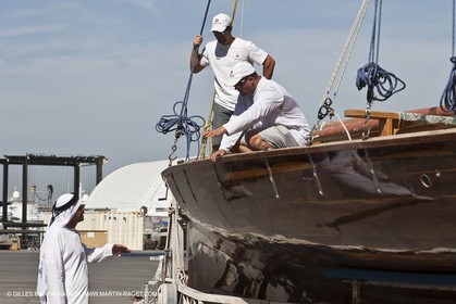 20 11 2010 - Dubai (UAE) - Dubai Louis Vuitton Trophy - Traditionnal dhow races for competing teams