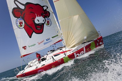 13 03 2010 -  La Grande Motte   Port Camargue (FRA) - Groupe Bel - Kito de Pavant   Sebastien Audigane training for Transat AG2R