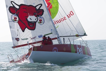 13 03 2010 - La Grande Motte   Port Camargue (FRA) - Groupe Bel - Entraînement Kito de Pavant   Sébastien Audigane en vue de la Transat AG2R 2010
