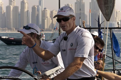 14 11 2010 - Dubai (UAE) - Dubai Louis Vuitton Trophy -  BMW ORACLE Racing - Training - Onboard Vs All 4 one