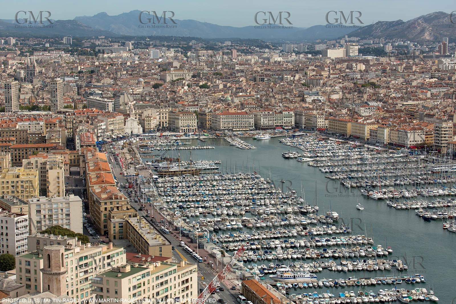 28 09 2012 - Marseille (FRA,13) - Travaux sur le Vieux Port, Construction du MUCEM, Renovation du Fort Saint Jean, construction du Centre Régional de la Meriterranée, CEREM,
