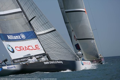 4 05 2007-Valencia (Spain)- 32nd America's Cup - Louis Vuitton Cup - RR2 - Day 6 - BMW ORACLE Racing